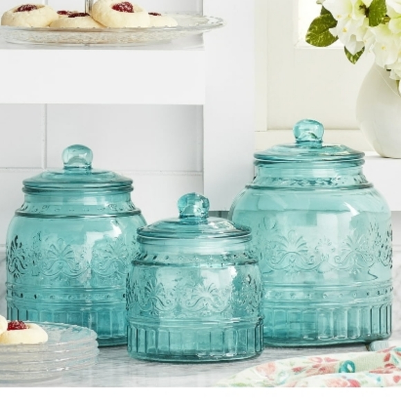 The Pioneer Woman Other - ❤️ New Pioneer Woman Cassie Teal 3 Piece Canister Set
